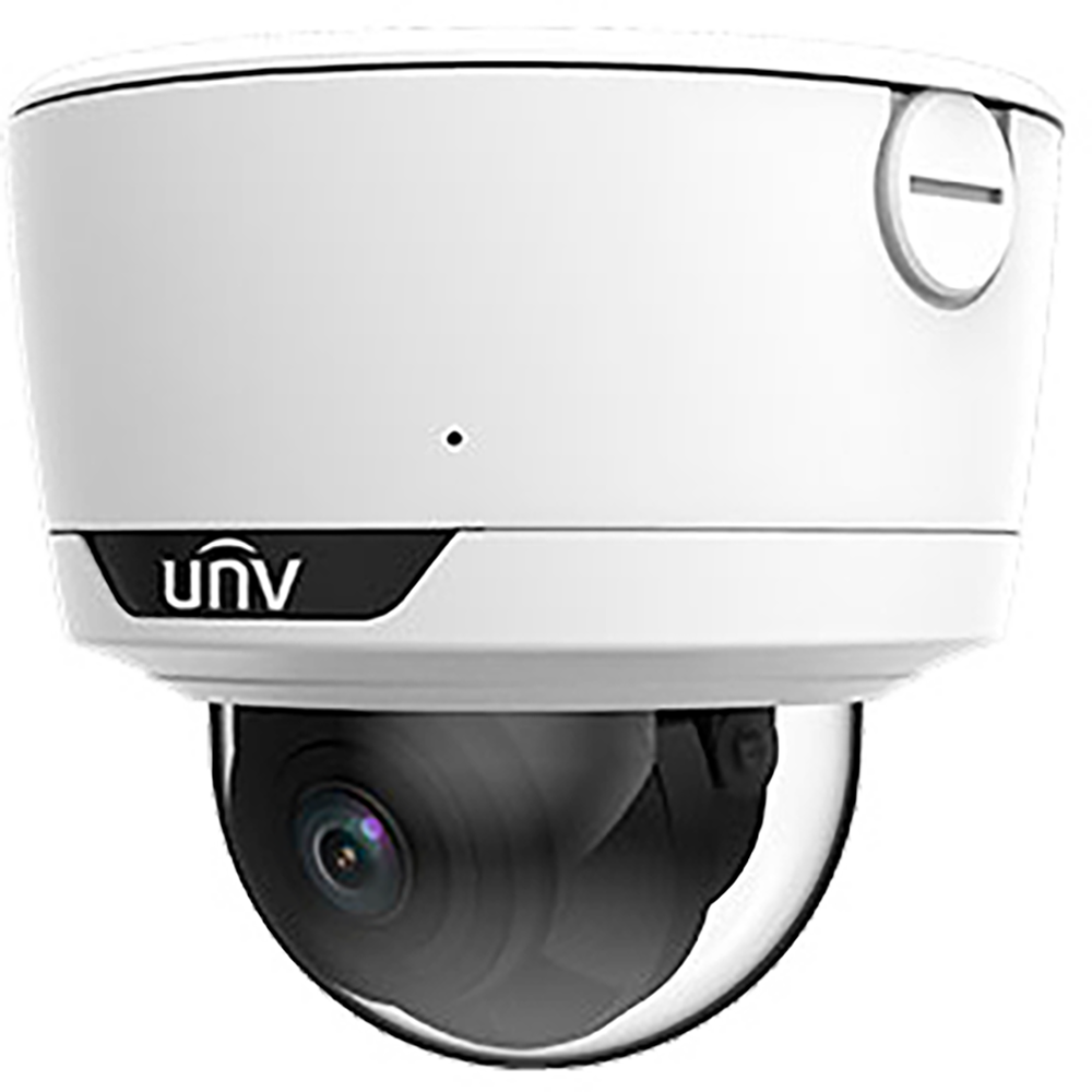 CÁMARA IP PRIME TIPO MINI DOMO RESOLUCION 4MPX LENTE VARIFOCAL 2,8 A 12MM CARACTERISTICAS 120DB WDR, HLC, 3-AXIS, LIGHTHUNTER, IP67&IK10, IR 40M, BUILT IN AI ALGORITHM, TERMINAL BLOCK. MIC