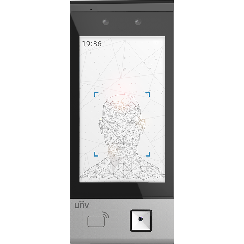 CONTROL DE ACCESO RECONOCIMIENTO FACIAL PANTALLA 7" CAPACIDAD DE ROSTROS  50000 METODO INDENTIFICACIÓN  FACIAL, TARJETA, PIN, CODIGO QR