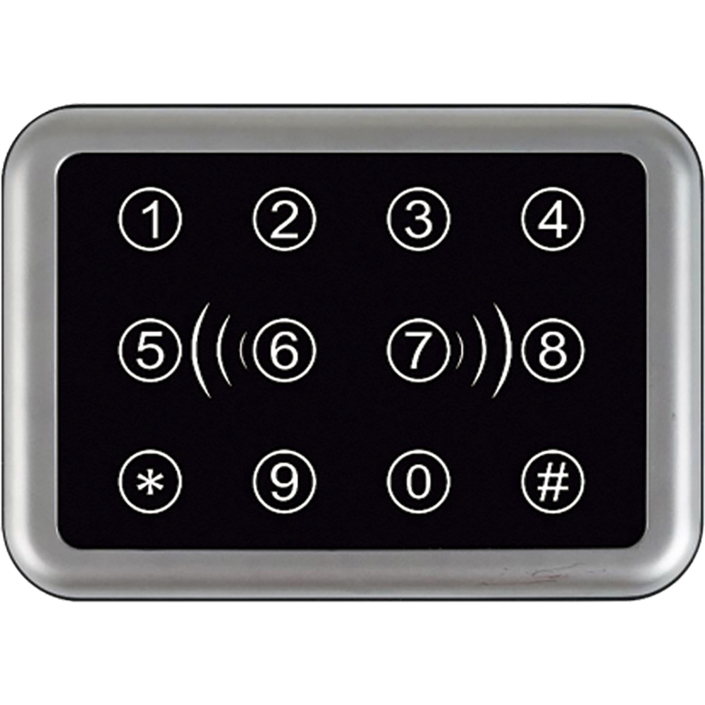 LECTOR DE TARJETA, 12 TECLAS CON PIN, PARA INSTALACION DE INTERIOR/EXTERIOR, MONTAJE EN PARED, LECTURA HASTA 3CM, 1 WIEGAND 26/34, SOPORTA FORMATO MIFARE I & MIFARE LITE