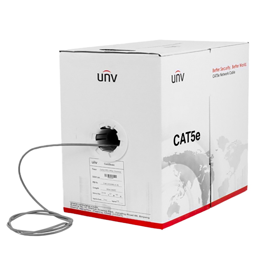 CAB-LC2100B-E-IN - CABLE UTP CAT5E COLOR GRIS INTERIOR - 25AWG- ISO/IEC 11801 - TIA/EIA 568. (100% COBRE) - 305M