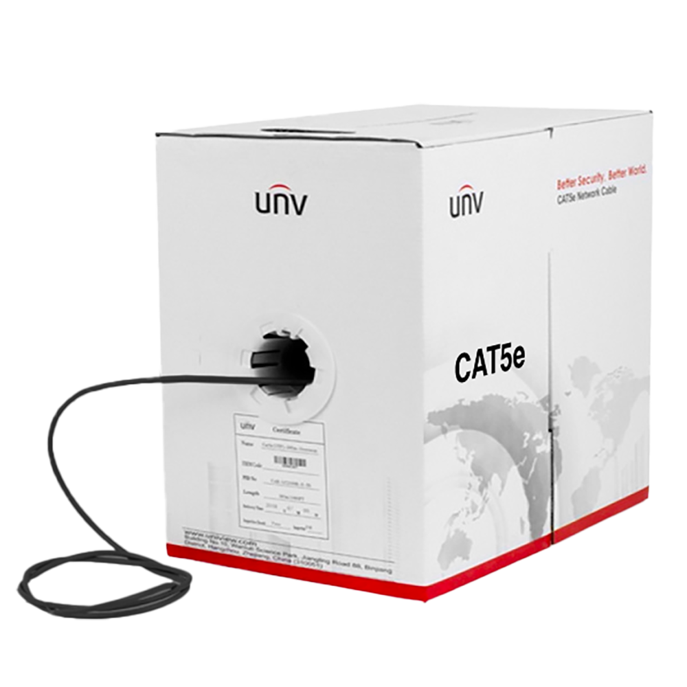 CAB-LC3110B-E_IN - CABLE UTP CAT6 - EXTERIOR(VAINA NEGRA) - 24AWG- ISO/IEC 11801 - TIA/EIA 568. (100% COBRE) - 305M