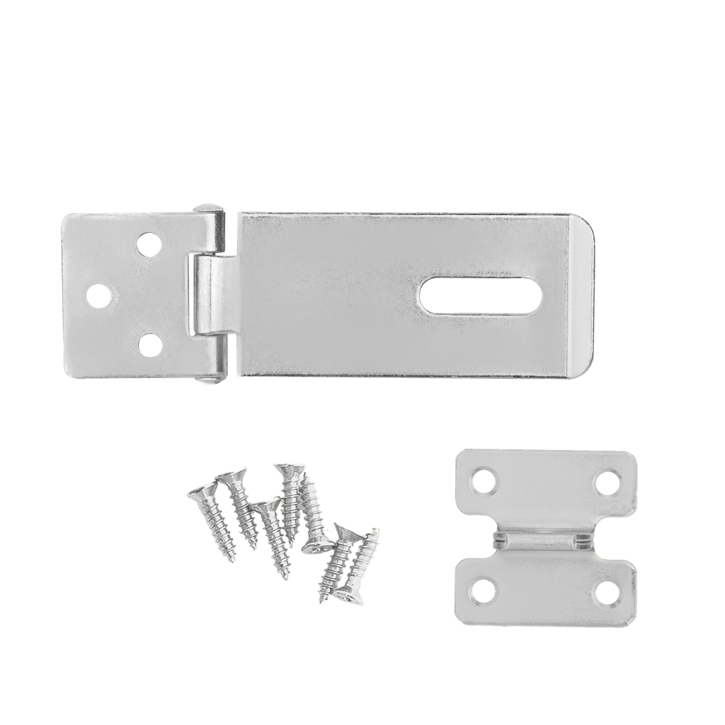 PORTACANDADO - CERROJO Y GRAPA - 2.5'' ESPESOR: 26MM X 1,4MM - INCLUYE 7 PIEZAS DE SUJETADORES