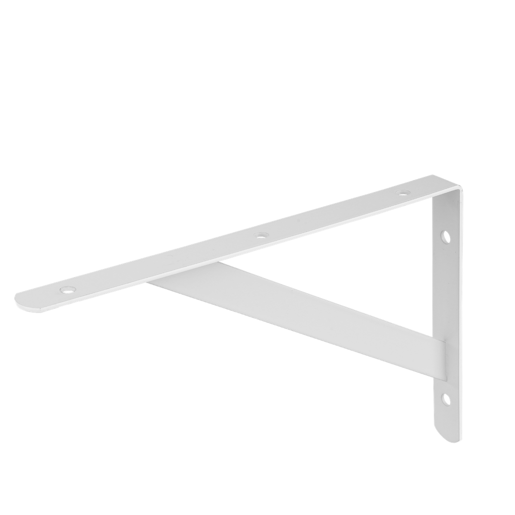MENSULA PARA ESTANTE CON TRAVESAÑO - 400 X 250 X 2MM - CAPACIDAD DE CARGA (POR PAR): 60 KGF - 6 PUNTOS DE FIJACIÓN - ACCESORIOS DE MONTAJE NO INCLUIDOS