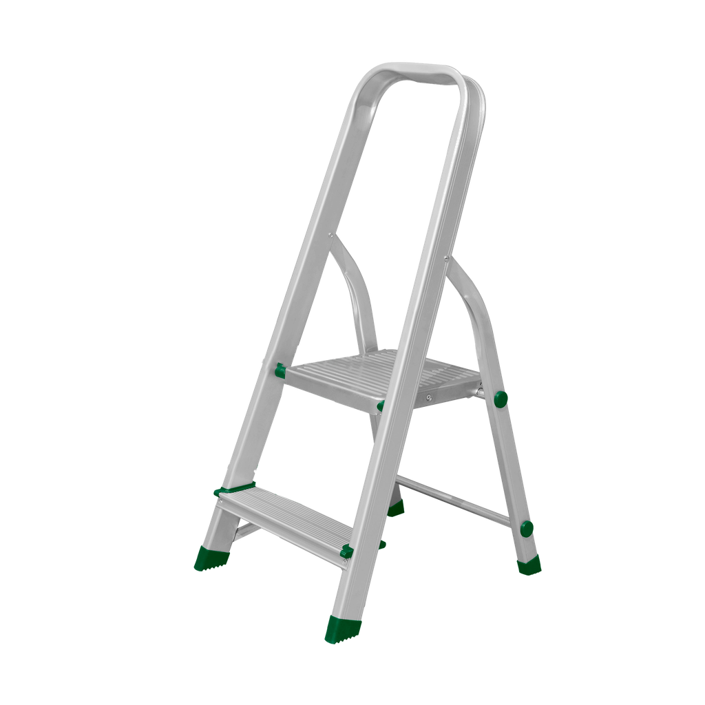 ESCALERA - ALUMINIO - ESCALONES: 2 - MÁX. CARGA: 120KG