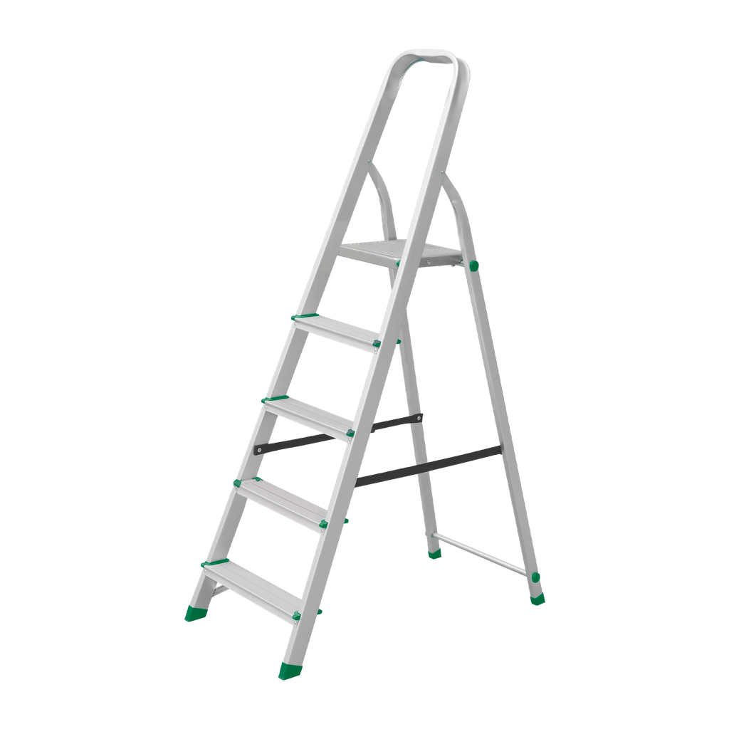 ESCALERA - ALUMINIO - ESCALONES: 5 - MÁX. CARGA: 120KG