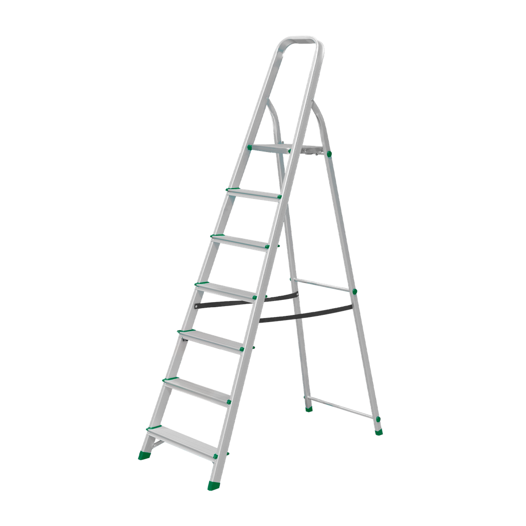 ESCALERA - ALUMINIO - ESCALONES: 7 - MÁX. CARGA: 120KG