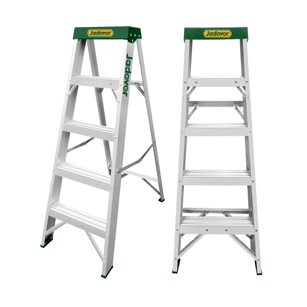 ESCALERA DE TRABAJO - ALUMINIO - ESCALONES: 4+1 - CARGA MÁXIMA: 150KG
