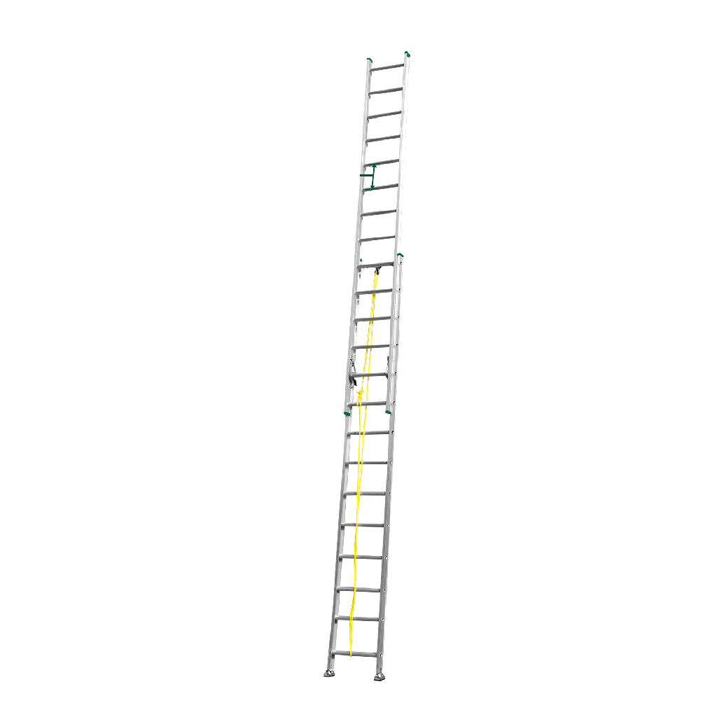 ESCALERA EXTENSIBLE - ESCALONES: 2X14 - ALUMINIO - ALTURA EXTENDIDA: 7620 MM - MÁX. CARGA: 150KG