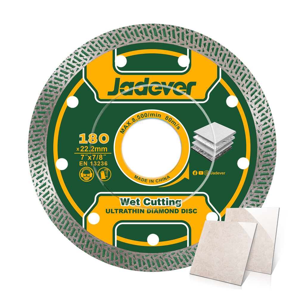 DISCO DE DIAMANTE ULTRAFINO 180MM (7'') ANCHO 10MM