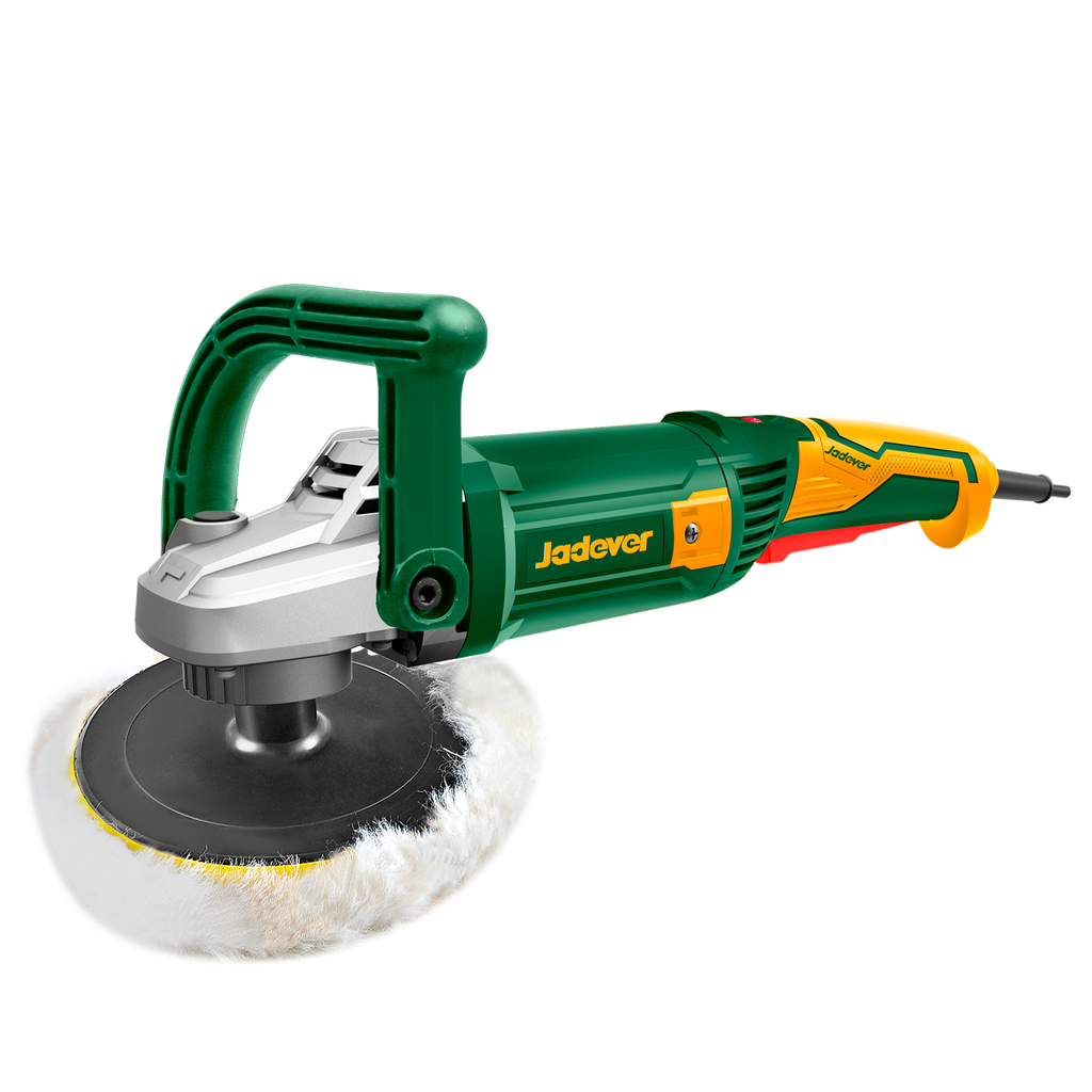 PULIDORA 1200W - VOLTAJE: 220-240V 50/60HZ - VELOCIDAD SIN CARGA: 1500 - 3800RPM - DIÁMETRO DE LA ALMOHADILLA: 180MM - CONTROL DE VELOCIDAD VARIABLE - CAJA DE CAMBIOS DE ALUMINIO