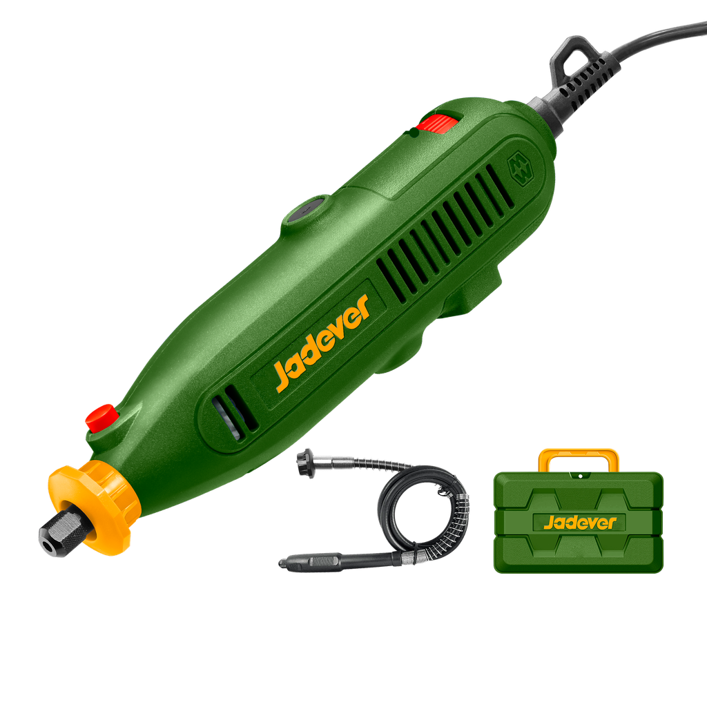 MINI TORNO 130W - VOLTAJE: 220-240VCA 50/60HZ - VELOCIDAD SIN CARGA: 8000 - 35000RPM - TAMAÑO DE LA PINZA: 3,2MM - CONTROL DE VELOCIDAD VARIABLE - INCLUYE 52 ACCESORIOS + CARGADOR + EJE FLEXIBLE