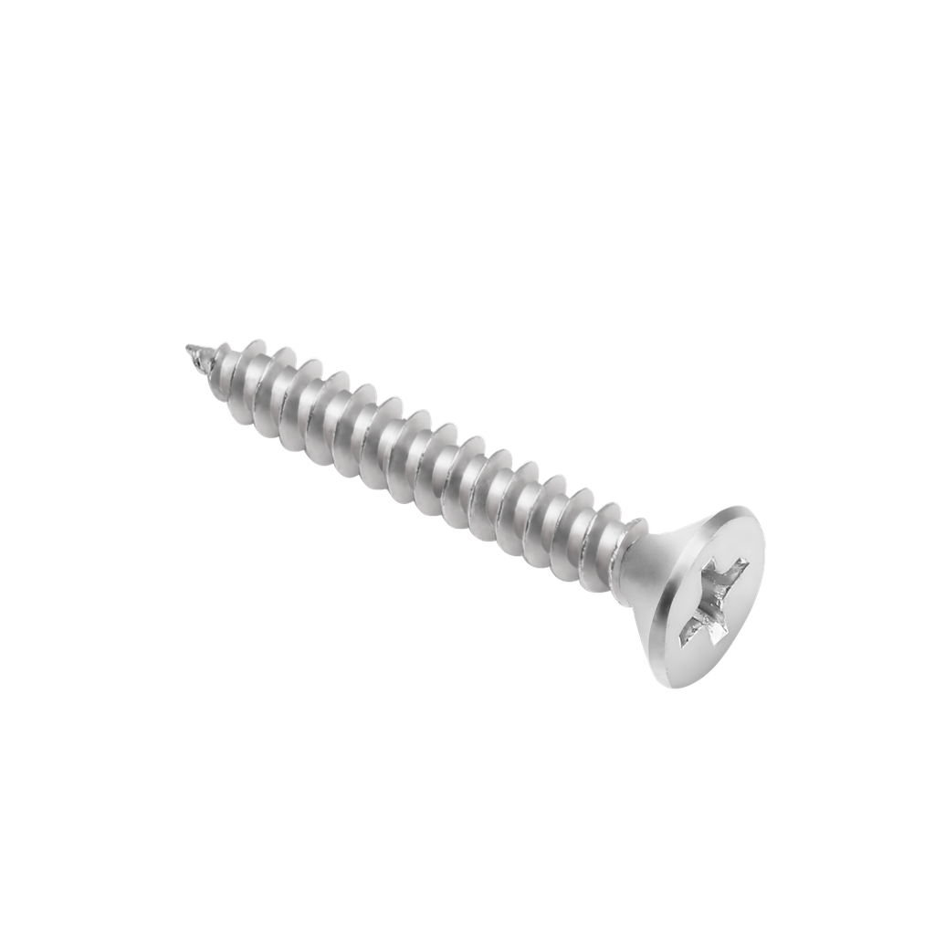 TORNILLO PARKER DE CABEZA FRESADA - PHILLIPS - TAMAÑO: #6 X 1-1/4'' (3.5 X 32MM) - ACERO AL CARBONO DE ALTA CALIDAD - 200 UNIDADES / BOLSA