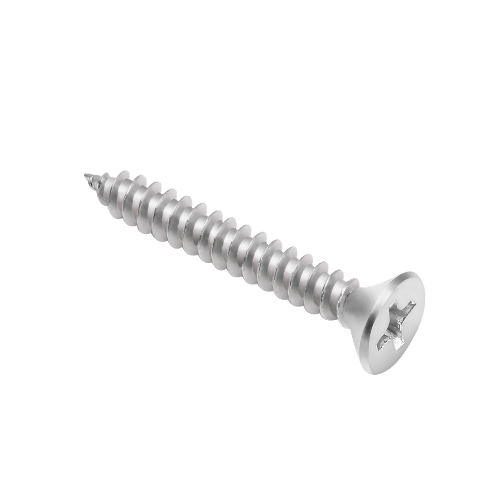 TORNILLO PARKER DE CABEZA FRESADA - PHILLIPS - TAMAÑO: #8 X 1-1/4'' (4.2 X 32MM) - ACERO AL CARBONO DE ALTA CALIDAD - 200 UNIDADES / BOLSA