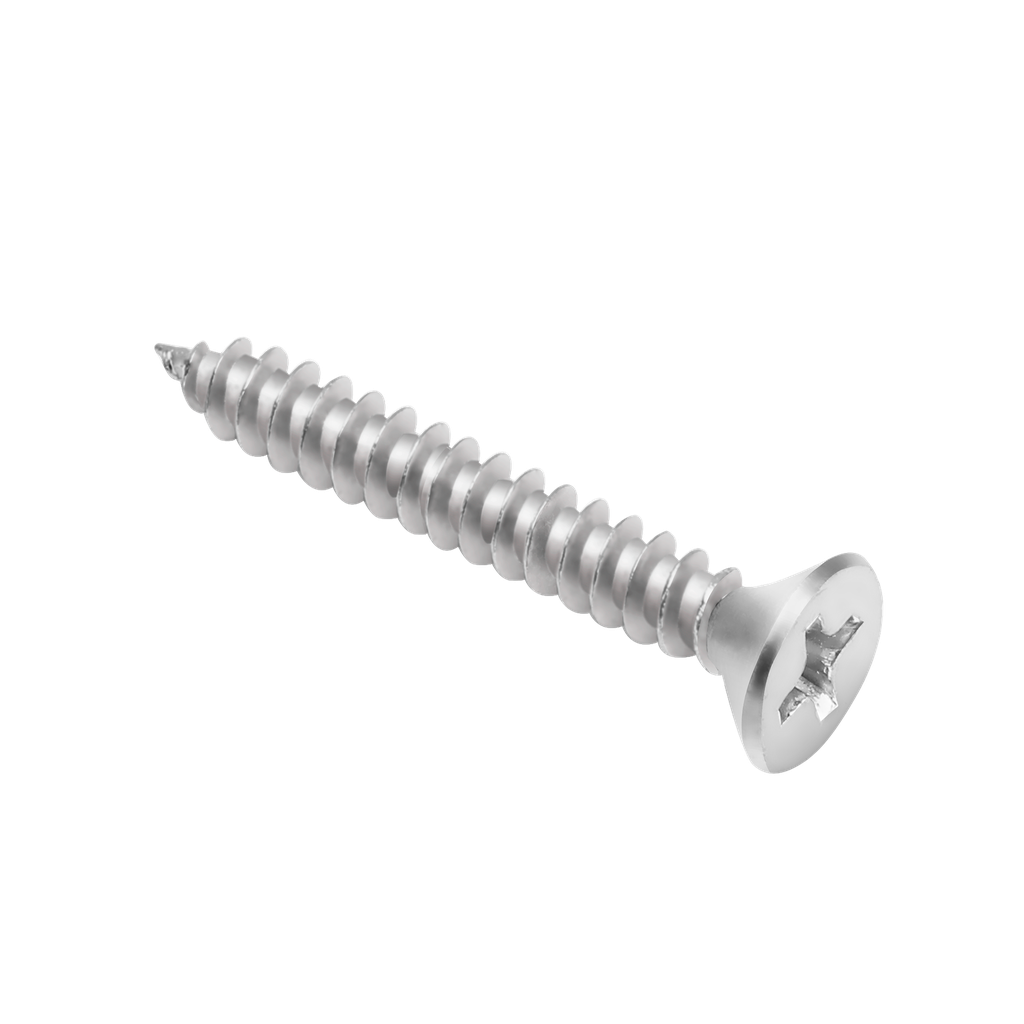 TORNILLO PARKER DE CABEZA FRESADA - PHILLIPS - TAMAÑO: #10 X 1-1/4'' (4.8 X 32MM) - ACERO AL CARBONO DE ALTA CALIDAD - 200 UNIDADES / BOLSA
