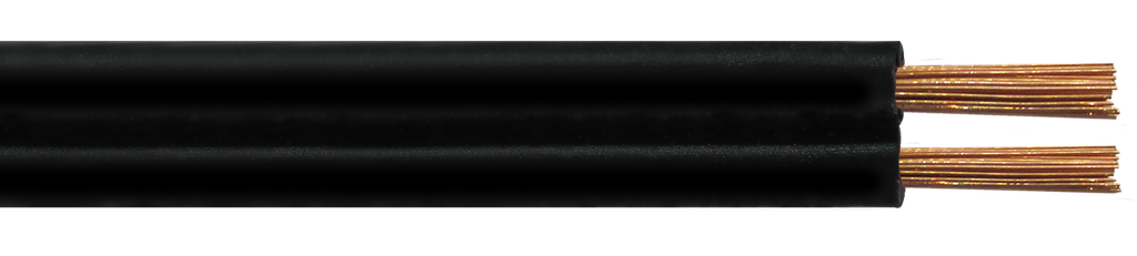 Cable Paralelo 2x0,5 negro rollo 100m Kalop