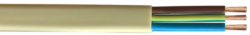 Cable vaina chata 2x1,5 blanco rollo 100m Kalop