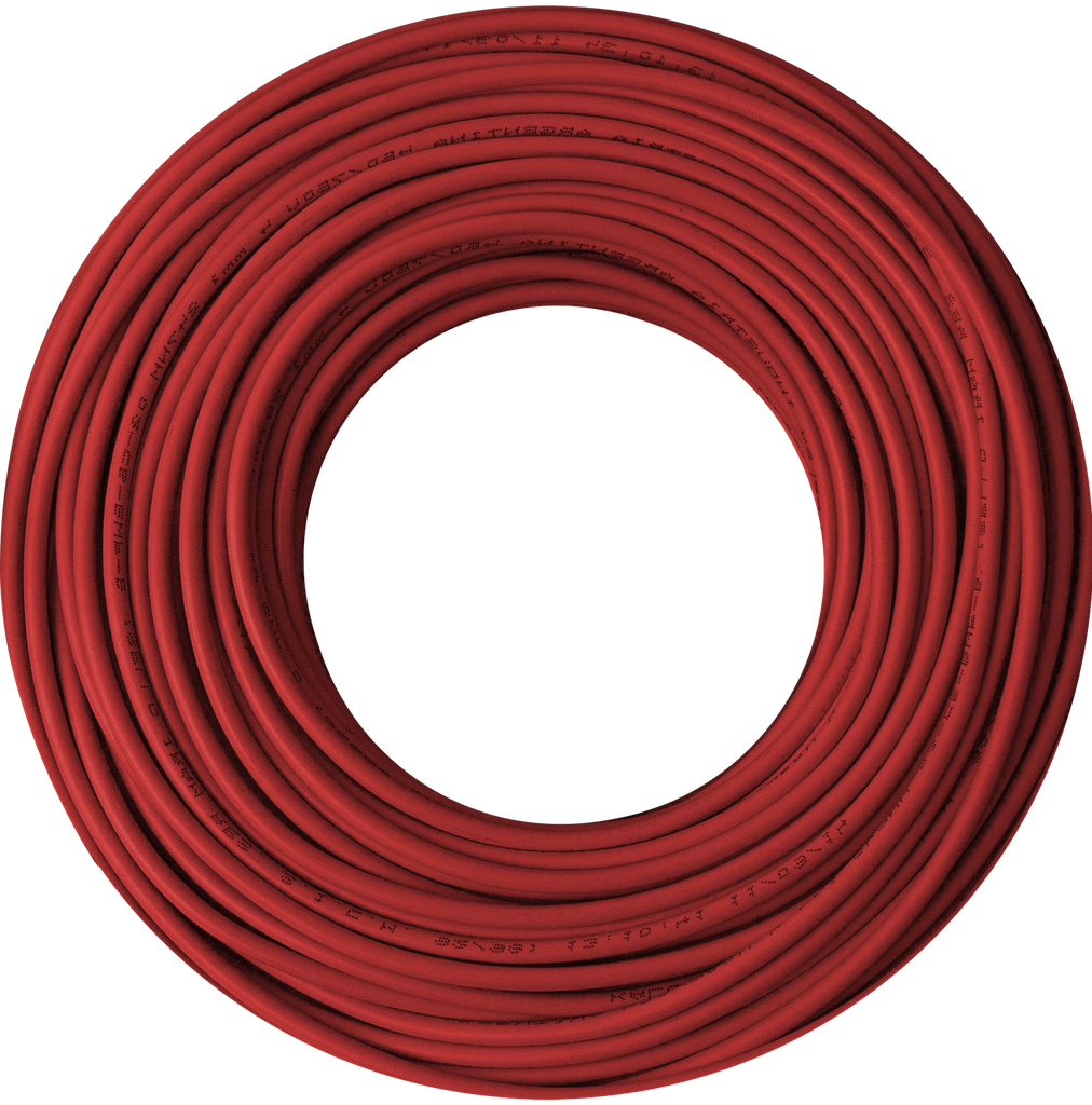 Cable 1x6 rojo C5 rollo 100m Kalop