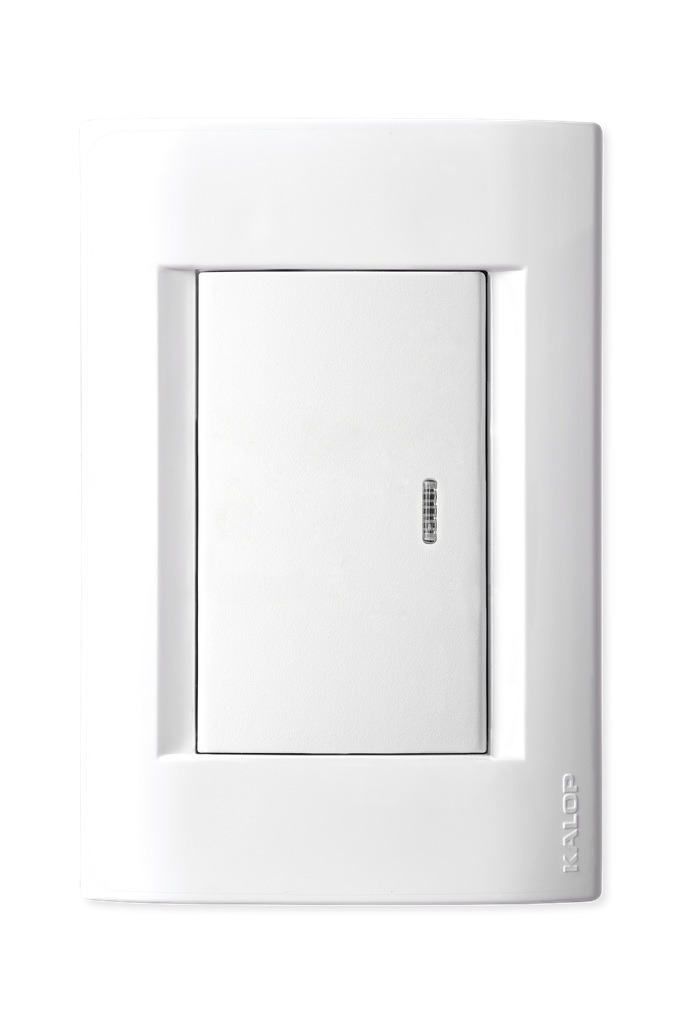 LLAVE CIVIL BLANCA TECLON SIMPLE - KALOP