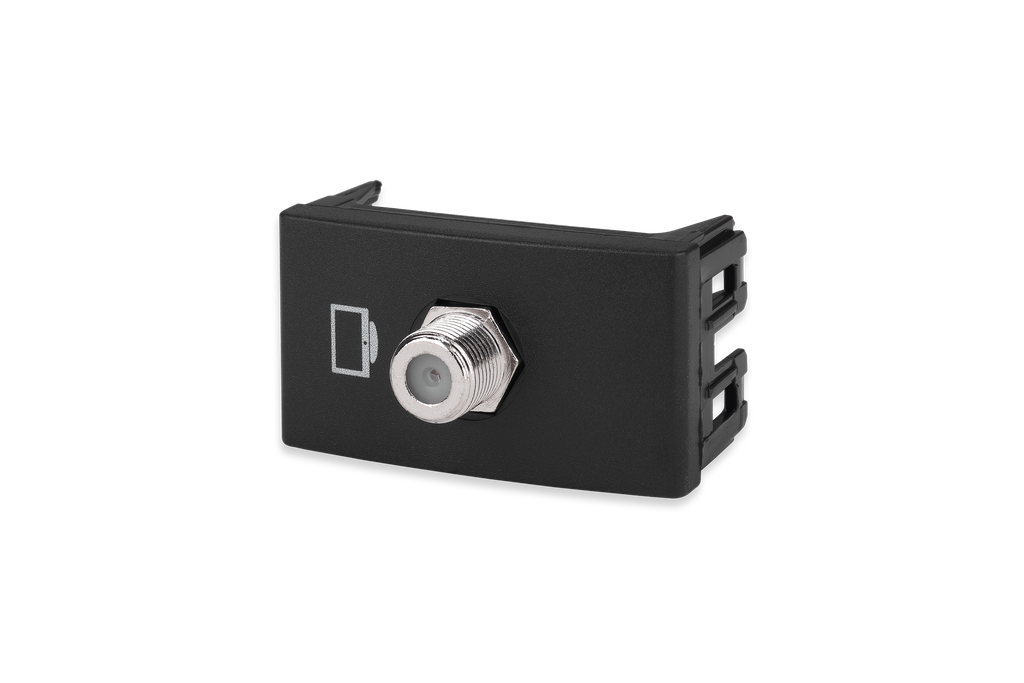 MODULO TOMA TV PINFINO NEGRO - KALOP