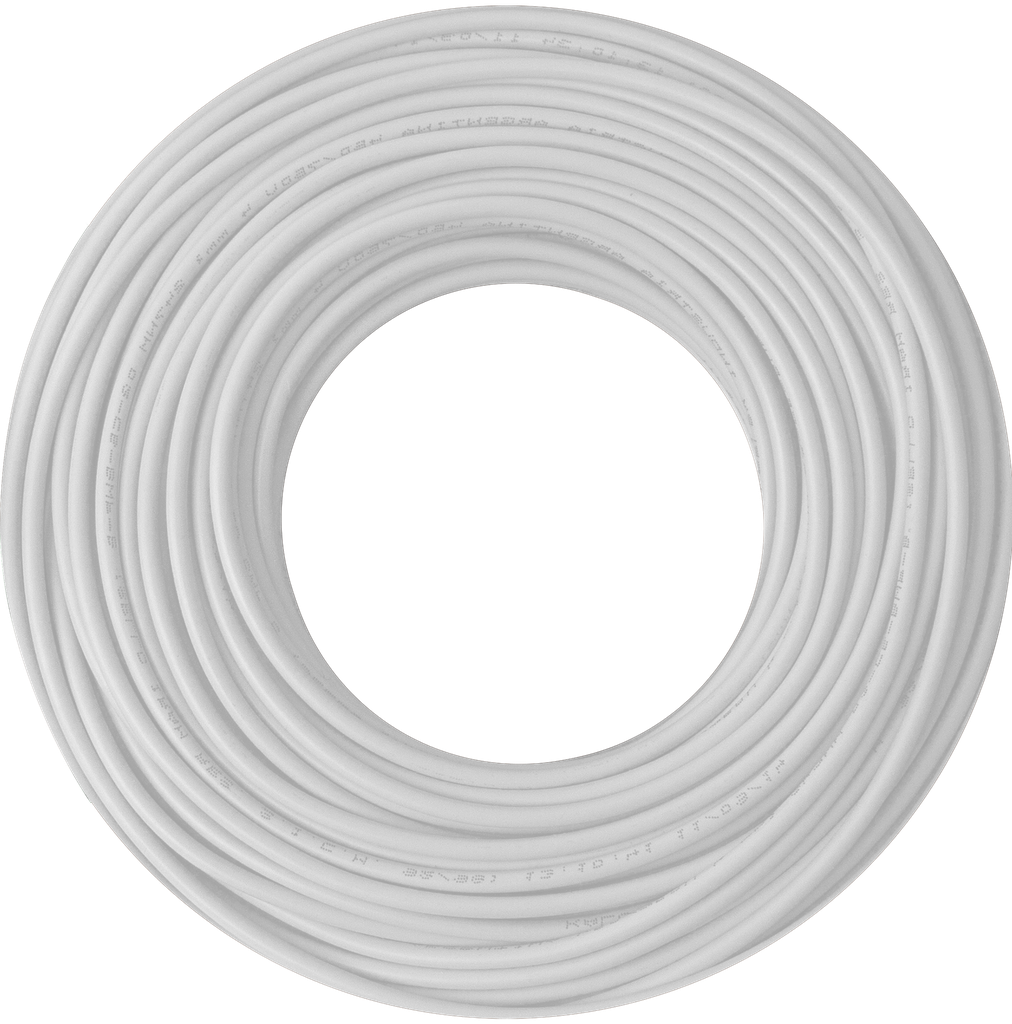Cable 1x4 blanco C5 rollo 100m MH