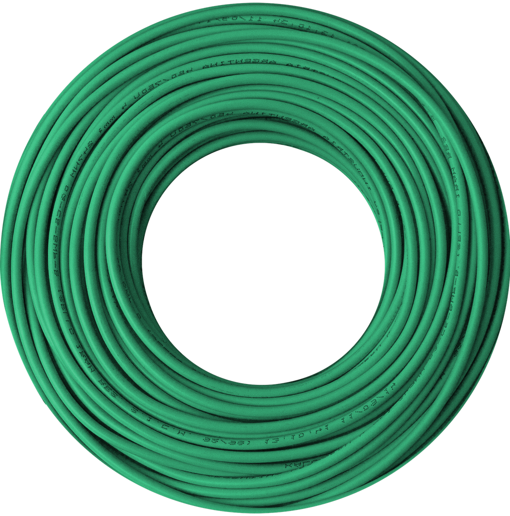 Cable 1x10 verde/a C5 rollo 100m Kalop
