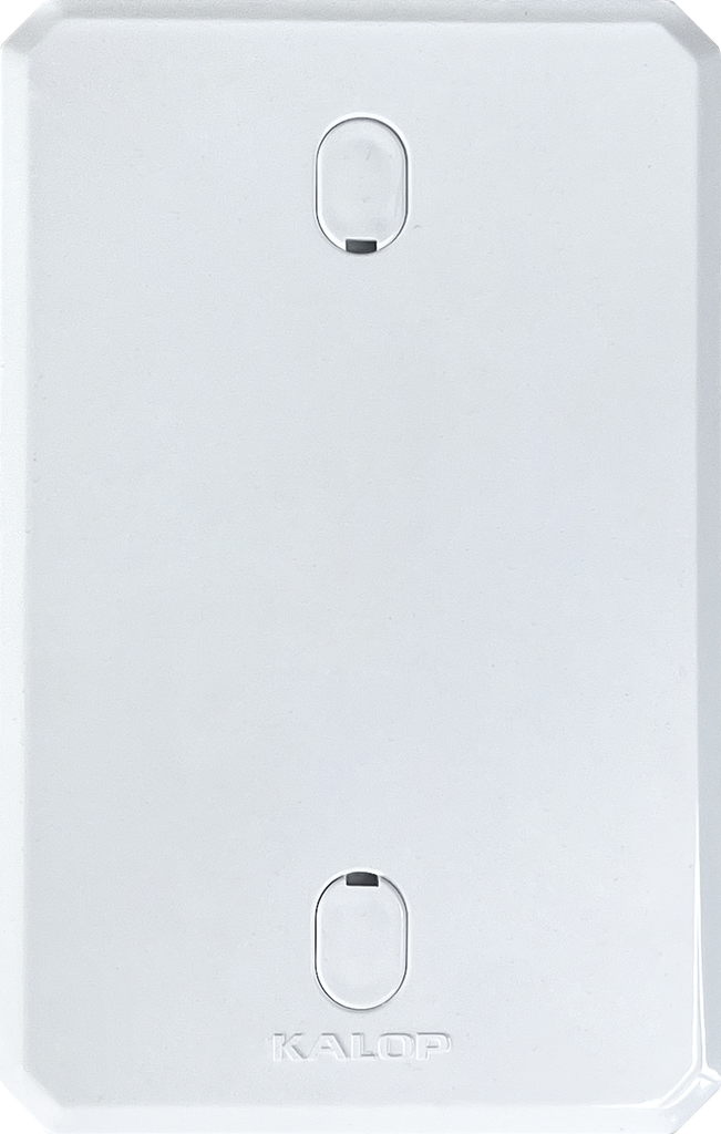 TAPA CIEGA BLANCA PVC CAJA RECTANGULAR - KALOP