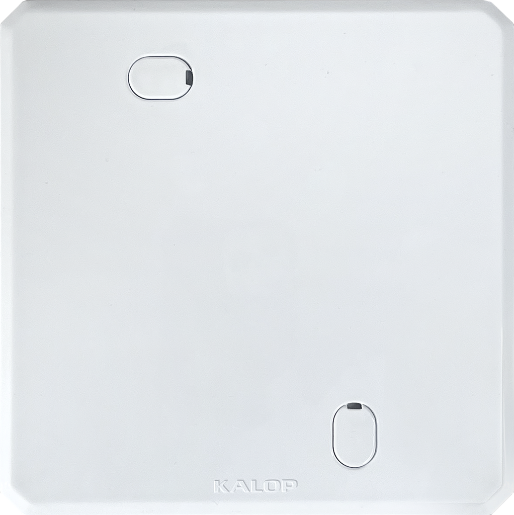 TAPA CIEGA BLANCA PVC CAJA CUADRADA - KALOP