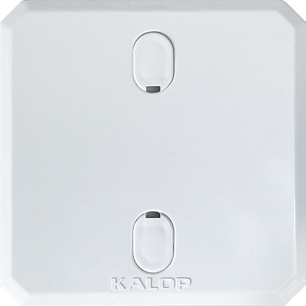 TAPA CIEGA BLANCA PVC CAJA MIGNON - KALOP