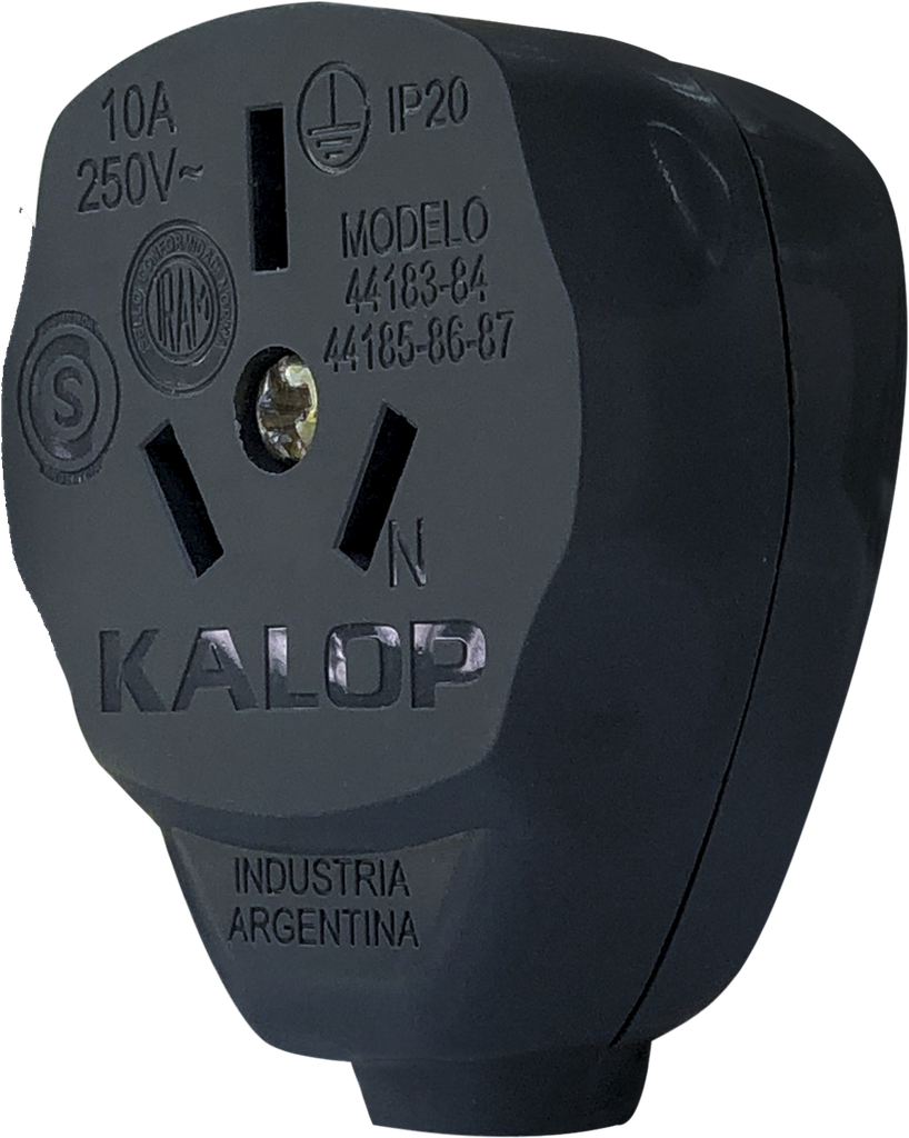 TOMA MOVIL SALIDA LATERAL NEGRA 150U