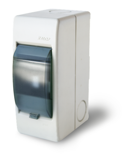 [KL02472T] Tablero con tapa Apl. 2 módulos PVC IP20. Kalop