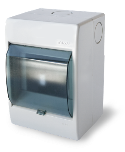 [KL02473T] Tablero con tapa Apl. 4 módulos PVC IP20. Kalop
