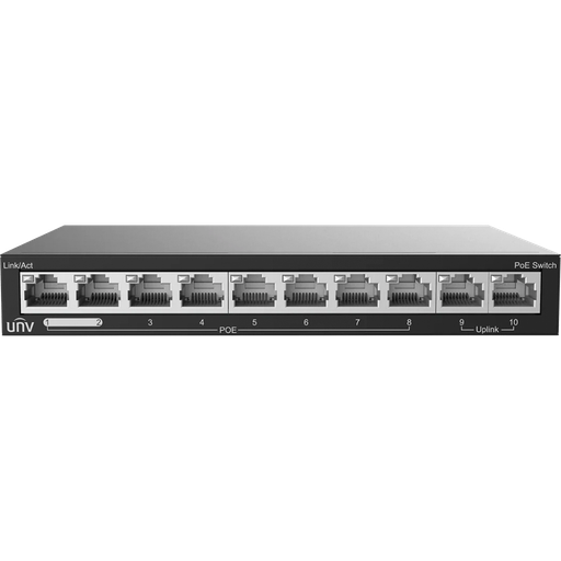 [NSW2020-10T-POE-IN] SWITCH POE DE 8 PUERTOS 100MBPS + 2 PUERTOS 100MBPS DE ENLACE UPLINK MAX. POE POWER 88W - MAX 30 W P/PUERTO