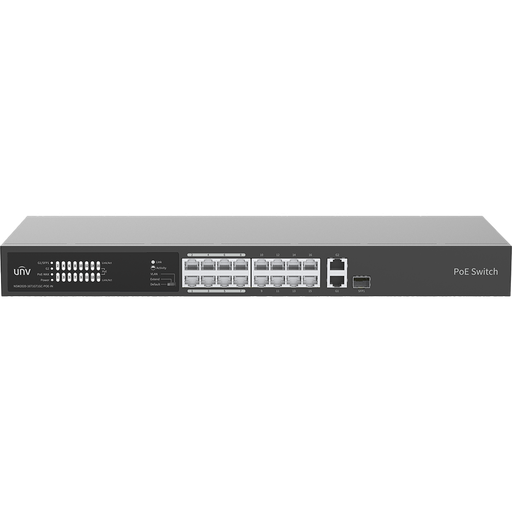 [NSW2010-16T2GC-POE-IN] SWITCH POE 16 PUERTOS 100MBPS + 2UPLINK 1GBPS COMBO PORTS. MAX. POE POWER 250W - MAX 30 W P/PUERTO