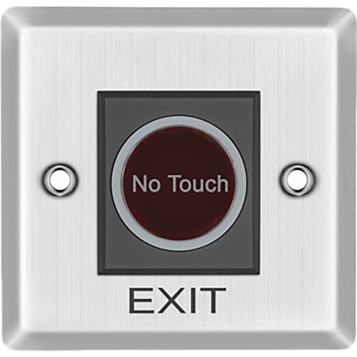 [OEP-GM6-R] EXIT BUTTON, SIN CONTACTO TIPO TOUCH, METALLICO, DISEÑO PROFESIONAL 12VDC