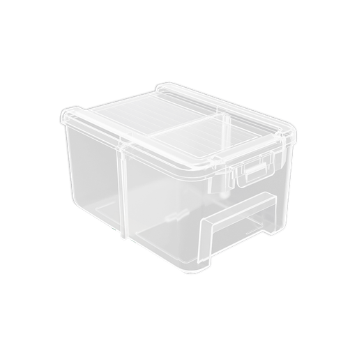 [JDTB8333] KIT DE 3 CONTENEDORES PLÁSTICAS TRASNPARENTES  150 X 105 X 80MM