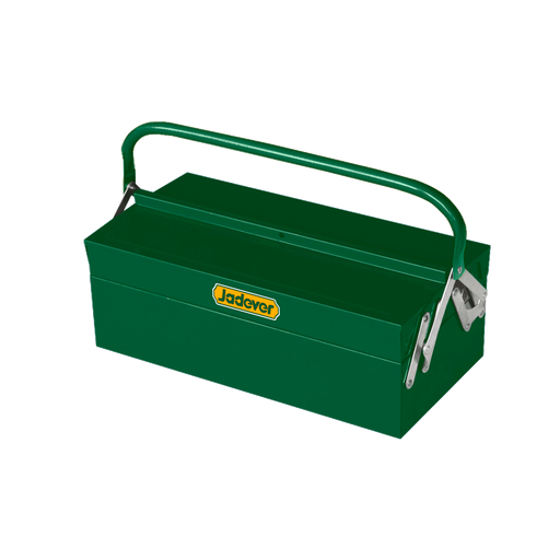 [JDTB8A33] CAJA DE HERRAMIENTAS DE ACERO - PESO 2,55KG - 404 X 205 X 160MM - 1 COMPARTIMENTO + 2 BANDEJAS