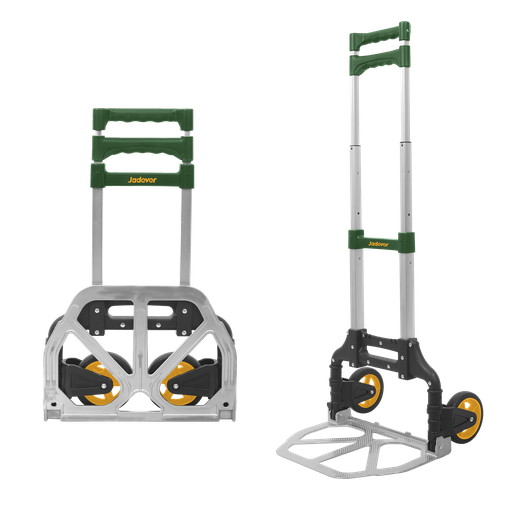 [JDWB8A10] CARRO DE MANO PLEGABLE: CILINDRO DE ALUMINIO Y BASE DE ACERO CAPACIDAD 100 KG