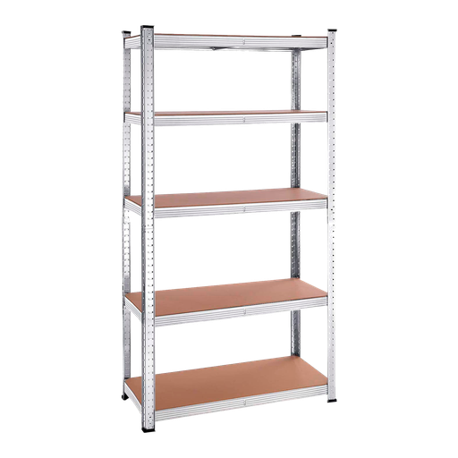[JDTS1A73] ESTANTES DE ALMACENAMIENTO AJUSTABLES: 5 NIVELES - 700 X 300 X 1500MM - CAPACIDAD DE CADA ESTANTE: 175KG - MATERIAL MADERA Y ACERO GALVANIZADO - PESO 8,8KG