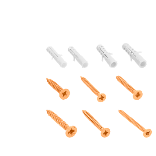 [JDXT3B03] KIT DE TORNILLOS FIX PUNTA AGUJA CON TARUGOS DE 159 PIEZAS - 49 TORNILLOS PUNTA AGUJA + 110 TARUGOS DE NYLON