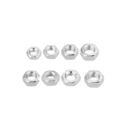 [JDMV1B01] JUEGO DE TUERCAS HEXAGONALES DE 225 PIEZAS - TUERCA HEXAGONAL DE ACERO AL C CON SUPERFICIE GALVANIZADA