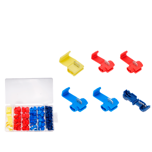 [JDFKAB01] JUEGO DE CONECTORES DE CABLES DE EMPALME RÁPIDO DE 65 PIEZAS - PP + LATÓN - CONECTOR DE CABLE DE FÁCIL ENTRADA PARA EMPALME RÁPIDO