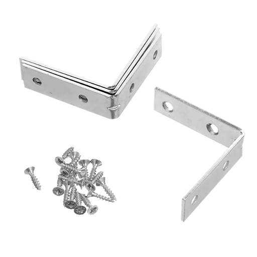[JDCY2K20] ESQUINEROS DE 4 PIEZAS - TAMAÑO: 20 X 20 X 1,9MM - INCLUYE 8 PIEZAS DE SUJETADORES