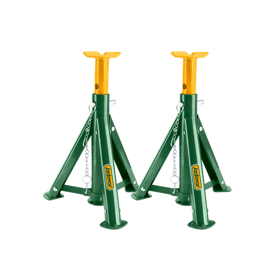 [JDHJ3502] KIT DE CABALLETES PARA AUTO (X2 UNIDADES) - MÁXIMA CARGA UNITARIA: 2 TONELADAS - RANGO DE ALTURAS: 278 - 366MM