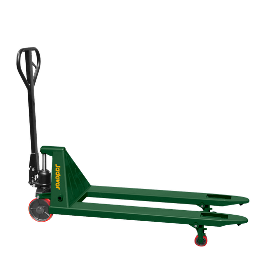 [JDNH1R20] ZORRA HIDRAULICA PORTA PALLETS - CAPACIDAD DE CARGA: 2000KG - TAMAÑO DE LA HORQUILLA: 550 X 1150MM - RANGO DE ALTURAS DE LA HORQUILLA: 75MM HASTA 190MM - DISTANCIA ENTRE HORQUILLAS: 250 MM