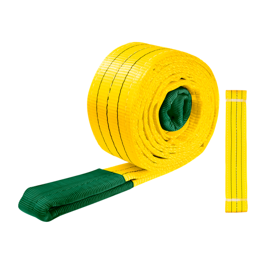 [JDWG1334] ESLINGA DE CINCHA - CARGA: 3T - LONGITUD: 4M ANCHO: 75MM - FACTOR DE SEGURIDAD: 5:1 - 2 CAPAS - 100% POLIÉSTER
