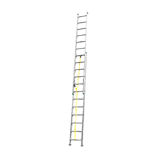 [JDLD8H24] ESCALERA EXTENSIBLE - ESCALONES: 2X12 - ALUMINIO - ALTURA EXTENDIDA: 6400 MM - MÁX. CARGA: 150KG