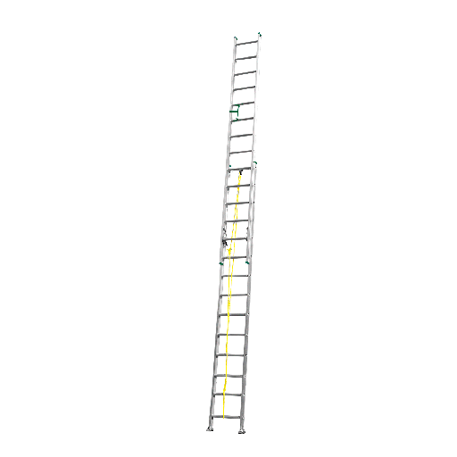 [JDLD8H28] ESCALERA EXTENSIBLE - ESCALONES: 2X14 - ALUMINIO - ALTURA EXTENDIDA: 7620 MM - MÁX. CARGA: 150KG
