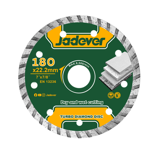[JDDC3K04] DISCO DE DIAMANTE TURBO - 180 MM (7'') ANCHO 7,5 MM