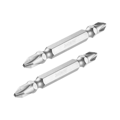 [JDSV0K12] PUNTAS DE DESTORNILLADOR DOBLE - (PH2 + PH2) X 65MM - 2 PIEZAS/JUEGO - AC. CR-V ENDURECIDO Y REVENIDO