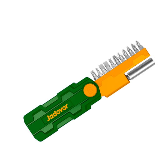 [JDBS2601] KIT DE PUNTAS DE DESTORNILLADOR DE 12 PIEZAS: 11 PUNTAS AC. CR-V DE 25 MM + 1 SOPORTE PARA PUNTAS